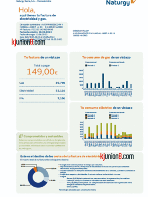 西班牙电费账单 西班牙电费账单