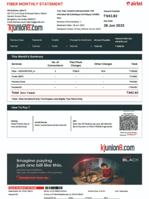 印度宽带账单 印度宽带账单