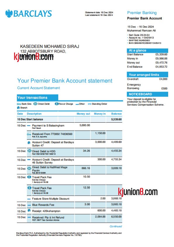 Barclays-Bank-对账单