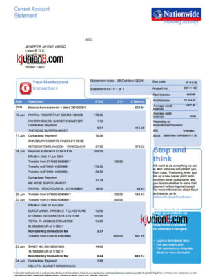 Nationwide-Building-Society（活期账户）对账单