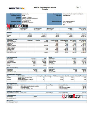 亚特兰大都会区快速运输局薪资单