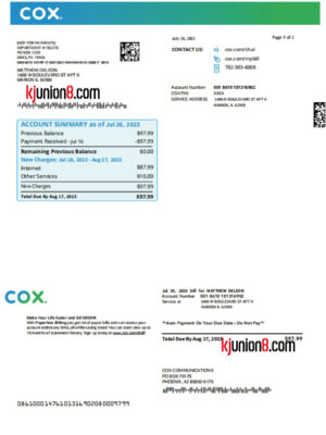 宾夕法尼亚州宽带帐单