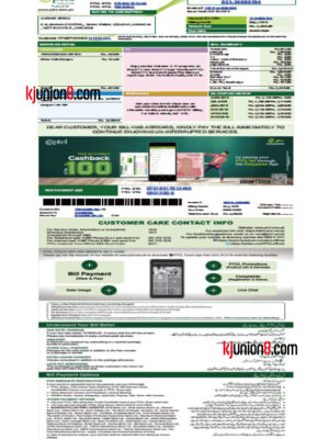 巴基斯坦电信账单