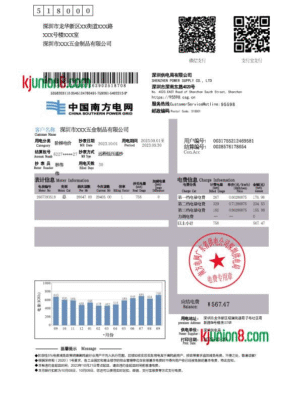 南方电网电费账单