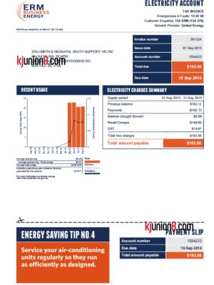 ao-da-li-ya-dian-li-zhang-dan (2) 澳大利亚电力账单模板,用于亚马逊地址申诉证明