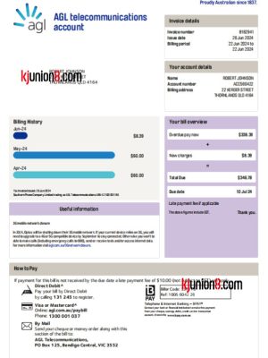 ao-da-li-ya-hua-fei-zhang-dan 澳大利亚话费账单,用于亚马逊地址申诉证明