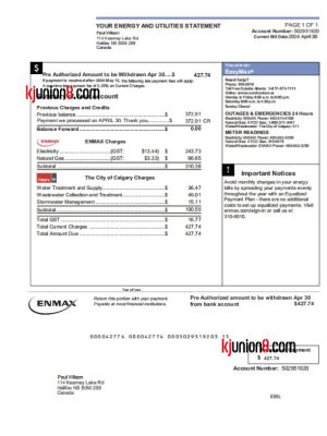 jia-na-da-dian-fei-zhang-dan 加拿大电费账单模板,用于亚马逊地址申诉证明