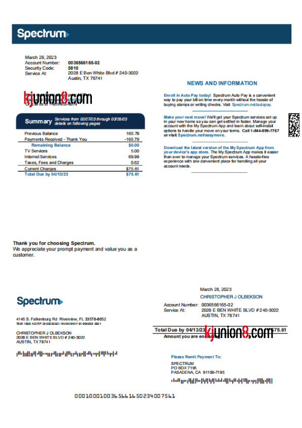 mei-guo-kuan-pin-zhang-dan 美国宽频电视账单模板,用于亚马逊地址申诉账单